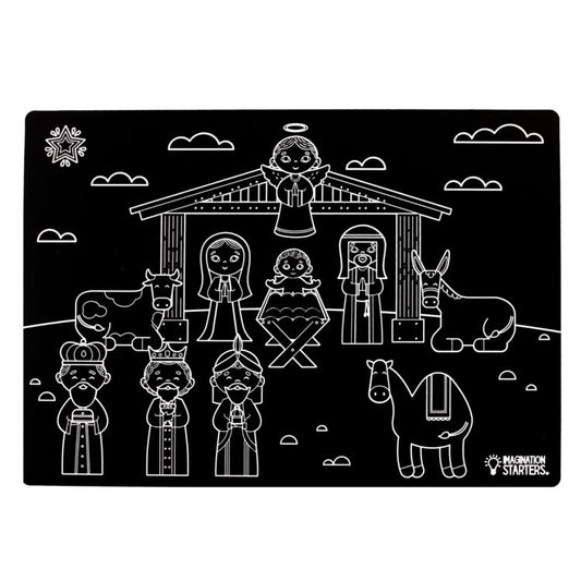 Chalkboard Placemat - Nativity Scene