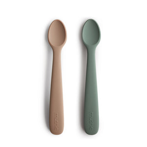 Mushie Silicone Spoons - Thyme/Natural