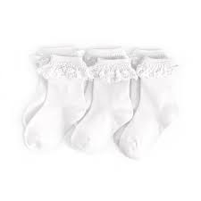 3 Pack Lace Midi Socks Siize 1.5yr - 3 yr