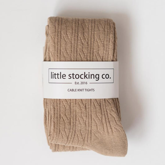 Cable Knit Tights 5yr - 6yr Oatmeal